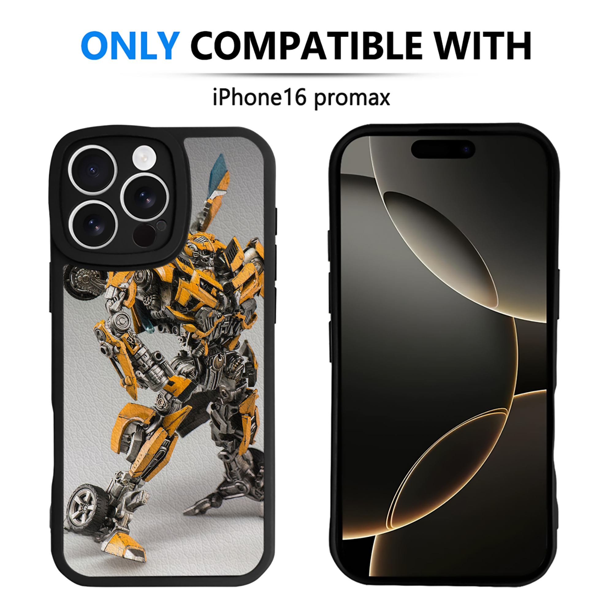 （画像用） Transformers トランスフォーマー 【iPhone 16シリーズ対応】シリコンスマホケース（レザー調） 材質：シリコン